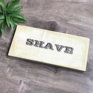 🎁 4/$25 - VINTAGE look Shave sign - bathroom decor - NEW